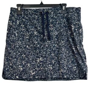 Athleta blue pattern skort stretchy tennis pickleball running golf size 12